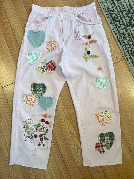 Bluevelvet Denim - Bluevelvet Pink Patchwork Lightweight Denim